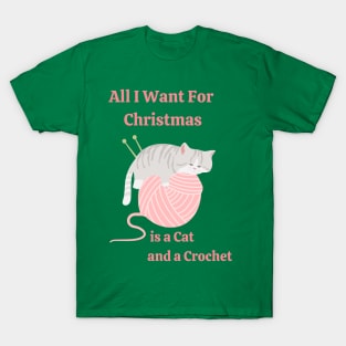 All I want for Christmas is a Cat and a Crochet T-Shirt